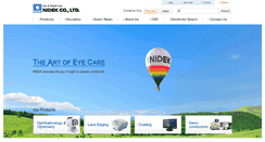 Desktop Screenshot of nidek-intl.com
